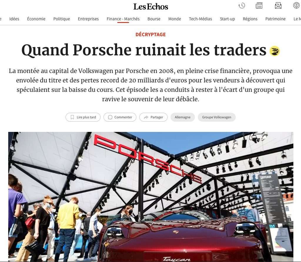VW wants to list Porsche article headline