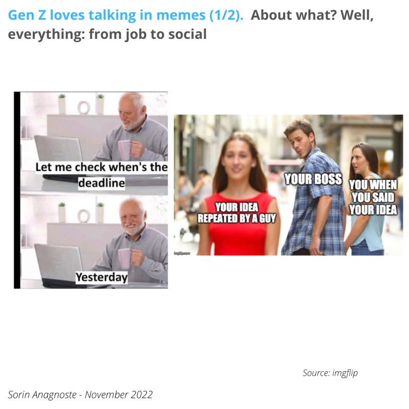 Gen Z loves talking in memes